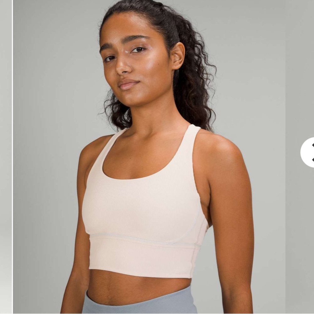 Lululemon Energy Bra Longline Ribbed *Medium Support, B–D Cups
 Size 8
